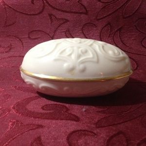 Lenox Oval Covered Trinket Box or Holder